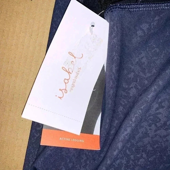 Ingrid & Isabel Women's Leggings maternity Crossover panel Dark Gray size L - Picture 5 of 8